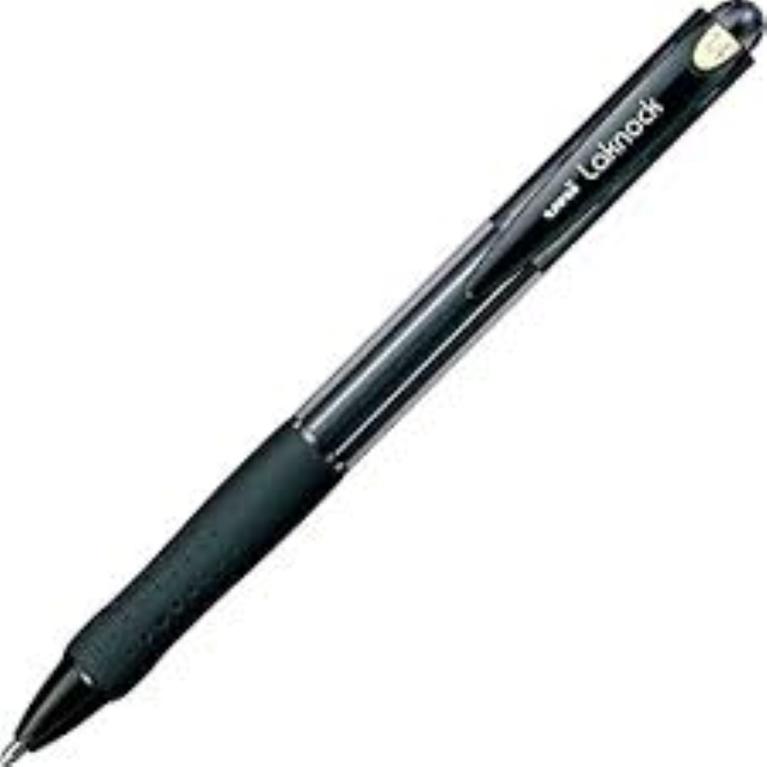 Uniball Laknock Ball Point Pen 1.4mm Blak MI-SN100B-BK